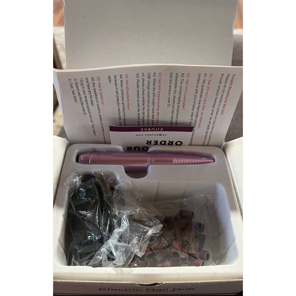 Dr Professional Pink Electric Nail Drill New - Picture 1 of 4
